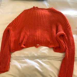 Zara Distressed Spring Sweater